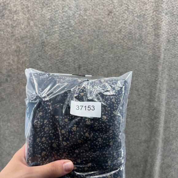 Denim & Supply Ralph Lauren Shirt Mens Medium Navy Blue Beige Floral Vintage - Picture 10 of 10